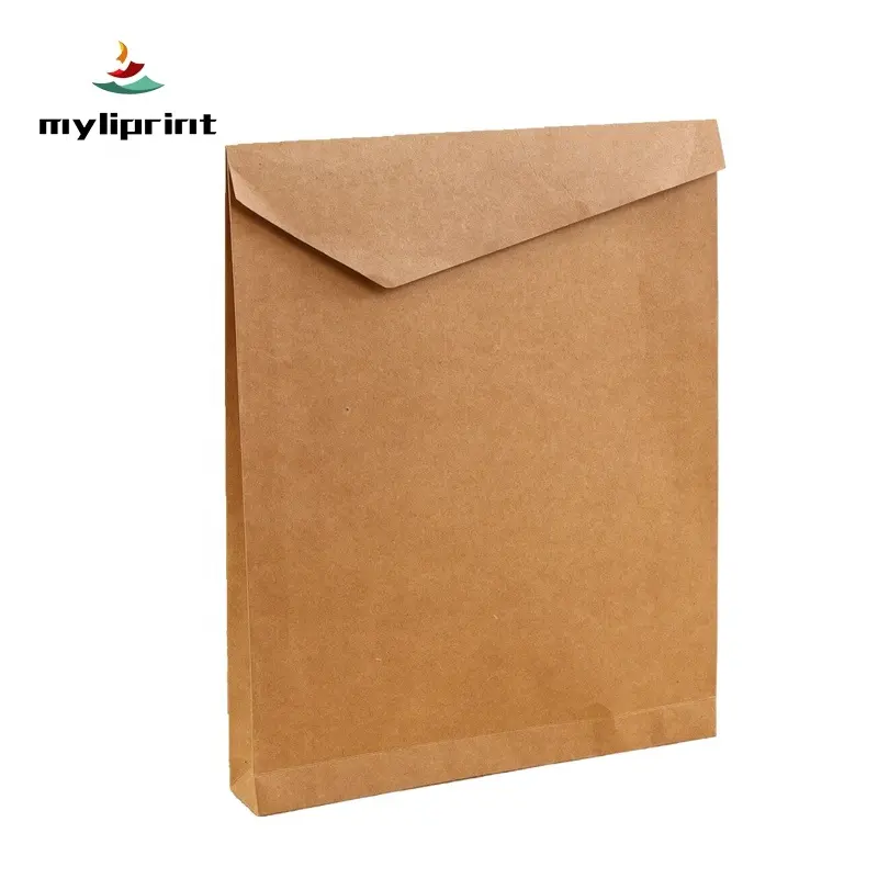 Экологичный коричневый крафт-бумажный конверт упаковочная коробка на заказ почтовый конверт упаковка для одежды