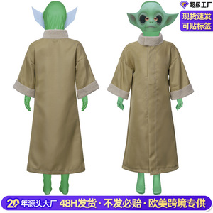 Costume de cosplay Baby Yoda pour enfants, ensemble de robes unisexe Star Wars pour Halloween, en stock, livraison internationale - Product Image 2