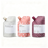Pochettes de recharge 500 ml pour savon liquide, avec bec verseur transparent, impression par gravure, anti-fuite, pour gels cosmétiques et gels hydroalcooliques