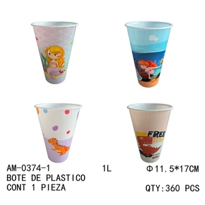 Contenitore in plastica con disegni carini per bambini-11.5*17 cm - 1L di capacità - Product Image 1