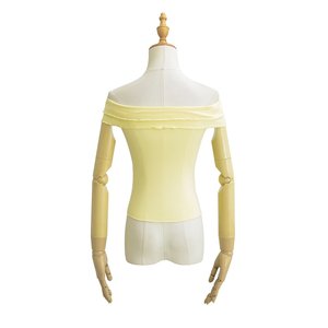 Blus Poliester Organik Lengan Pendek Berhias Ruffle Motif Bunga, Gaya Kasual Manis, Gaya Amerika Terbaru untuk Musim Panas - Product Image 3