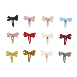 LRTOU Wholesale New Toddler Hair Clip Fashion Hair Accessories Infant Flowers Kids Cute Baby Boys Girls Knit Hair Clips