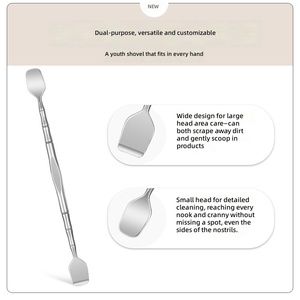 Juego de 3 Piezas de Empujadores de Cutículas de Acero Inoxidable, Cuchillo Curvo para Cutículas, Removedor de Piel Muerta para Pedicura, Herramienta para el Cuidado de las Uñas, Herramienta para Eliminar Puntos Negros - Product Image 3