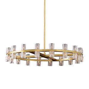 Crystal Chandelier Round Multi Head Led <b>Light</b> For Hotel Reception Living Room Restaurant Tea Room Study - Product Image 5