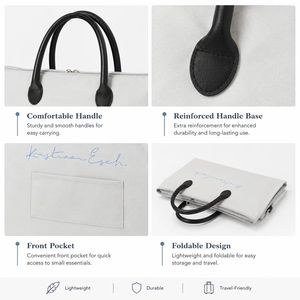 Sac de rangement pour vêtements en tissu Oxford personnalisable, housse de costume zippée grande capacité avec poignée pour achat en gros - Product Image 5