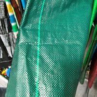 Matras Pengendali Gulma PP Woven Hijau, Kain PP Gulung untuk Penutup Tanah dengan Layanan Pemotongan, Tersedia Ukuran Kustom