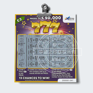 Lotto billets <span class=keywords><strong>de</strong></span> loterie carte à gratter conception gratuite billets à gratter gagnant fabricant <span class=keywords><strong>de</strong></span> cartes à gratter - Product Image 3
