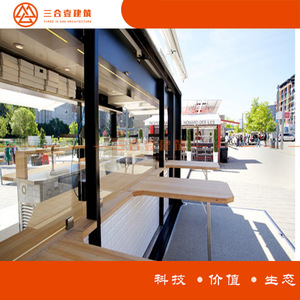 บ้านคอนเทนเนอร์สถาปัตยกรรมสามในหนึ่งเดียว รูปทรงสี่เหลี่ยมผืนผ้า ความหนามาตรฐาน ร้านค้า สไตล์การออกแบบอุตสาหกรรม - Product Image 4