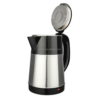Vente chaude Populaire Double Paroi 2L Cruche Bouilloire Électrique Pot Chaudière À Eau Bouilloire Électrique Bouilloire pour La Maison