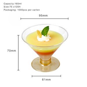 135มิลลิลิตรอาหารเกรดทิ้ง Ps วัสดุแฟนซีใสมูสถ้วยขนม - Product Image 4