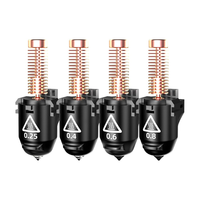 FLASHFORGE Adventurer 5M/5M Pro Nozzle, 0.25/0.4/0.6/0.8mm, 3S Quick-Detachable, 280 ℃   Suhu Tinggi, Aliran Tinggi 32mm³/s