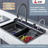 Évier de cuisine Tiktok OEM ODM personnalisé en acier inoxydable Damas fait main avec lame en acier et manche en bois, fixation murale, garantie 5 ans, design moderne