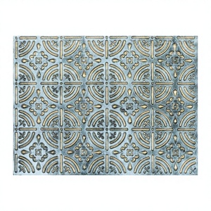 Industrial Style Waterproof Square <b>PVC</b> Ceiling <b>Tiles</b> Embossed Interior Wall Panels Decorative Wall <b>Tile</b> PLB18 Ancient Gold - Product Image 4