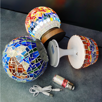 Kit de fabrication de lampe de nuit en mosaïque à faire soi-même, kit d'artisanat en mosaïque pour enfants