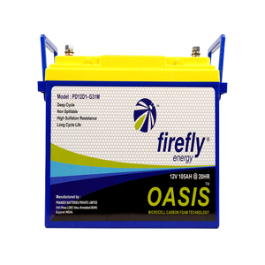 แบตเตอรี่ Firefly G31 M 12V 105Ah แบบ Deep Cycle ชาร์จได้ สำหรับอินเวอร์เตอร์พลังงานแสงอาทิตย์ สำรองไฟ พลังงานทดแทน และอุตสาหกรรม - Product Image 2