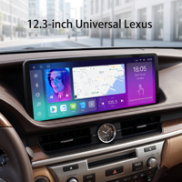 Écran multimédia GPS OLED Android 12,3 pouces universel pour voiture Lexus avec CarPlay, aide au recul et amplificateur