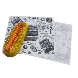 Disposable Biodegradable Eco-Friendly Greaseproof Non-Stick Heat Resistant Recyclable Custom Logo Food Grade Burger Wrap Paper - Product Image 6