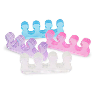 Séparateur et <span class=keywords><strong>correcteur</strong></span> d'orteils en gel de silicone à trois trous et quatre boucles pour la protection du <span class=keywords><strong>hallux</strong></span> <span class=keywords><strong>valgus</strong></span> du gros orteil, confortable et respirant - Product Image 2