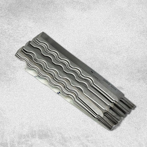 Lame à bord ondulé 5'' / 8'' / 10'' pour machine de découpe droite KM / Eastman / DAYANG / SULEE, couteau à découper le tissu en acier HSS - Product Image 2