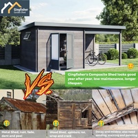 Maisons de hangar préfabriquées, bois alternatif, jardin, stockage, hangar, Kits de construction, Plans