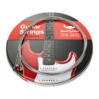 Set Senar Gitar Elektrik Berlapis Anti Karat Nikel Wound 09-42 Gauge Hex Steel Core Senar Gitar dengan Rasa Halus