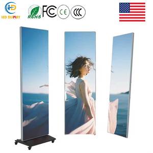 Écran d'affichage numérique LED portable sur pied, prêt à l'emploi, pour ascenseurs, magasins de détail et publicité sur panneaux de menu - Product Image 1