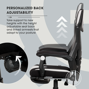 Chaise de bureau en maille respirante Silla <span class=keywords><strong>Gamer</strong></span> Pro rouge blanc et noir <span class=keywords><strong>Gamer</strong></span> Gear avec jambe Vente en gros <span class=keywords><strong>pas</strong></span> <span class=keywords><strong>cher</strong></span> - Product Image 5