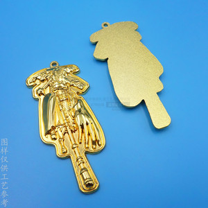 Porte-clés Anime Personnalisé en Alliage Moulé Sous Pression, Pendentif Métallique Électroplaqué Or, Nickel, Cuivre, Taille Personnalisée, Cadeau Promotionnel - Product Image 2