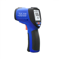 Termometer inframerah Digital, pengukur suhu Laser tanpa kontak, Temp Laser IR, pirometer inframerah industri