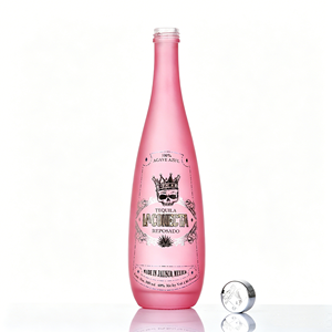 Botella de Vidrio para Bebidas de 330ml, 500ml, 750ml, Color <span class=keywords><strong>Rosa</strong></span> Elegante, con Logotipo Personalizado, para Agua Mineral y Refrescos, con Corcho - Product Image 4