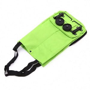 Nouveau sac de courses pliable écologique réutilisable avec rangement pliable portable pour les courses d'aliments et de légumes - Product Image 6