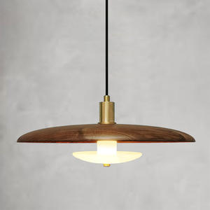 Nordic Designer Style UFO Chandelier Luxury Dining Table Lamp for <b>Tea</b> Room Bar Counter Solid Wood Marble Pendant <b>Light</b> <b>Light</b> - Product Image 4