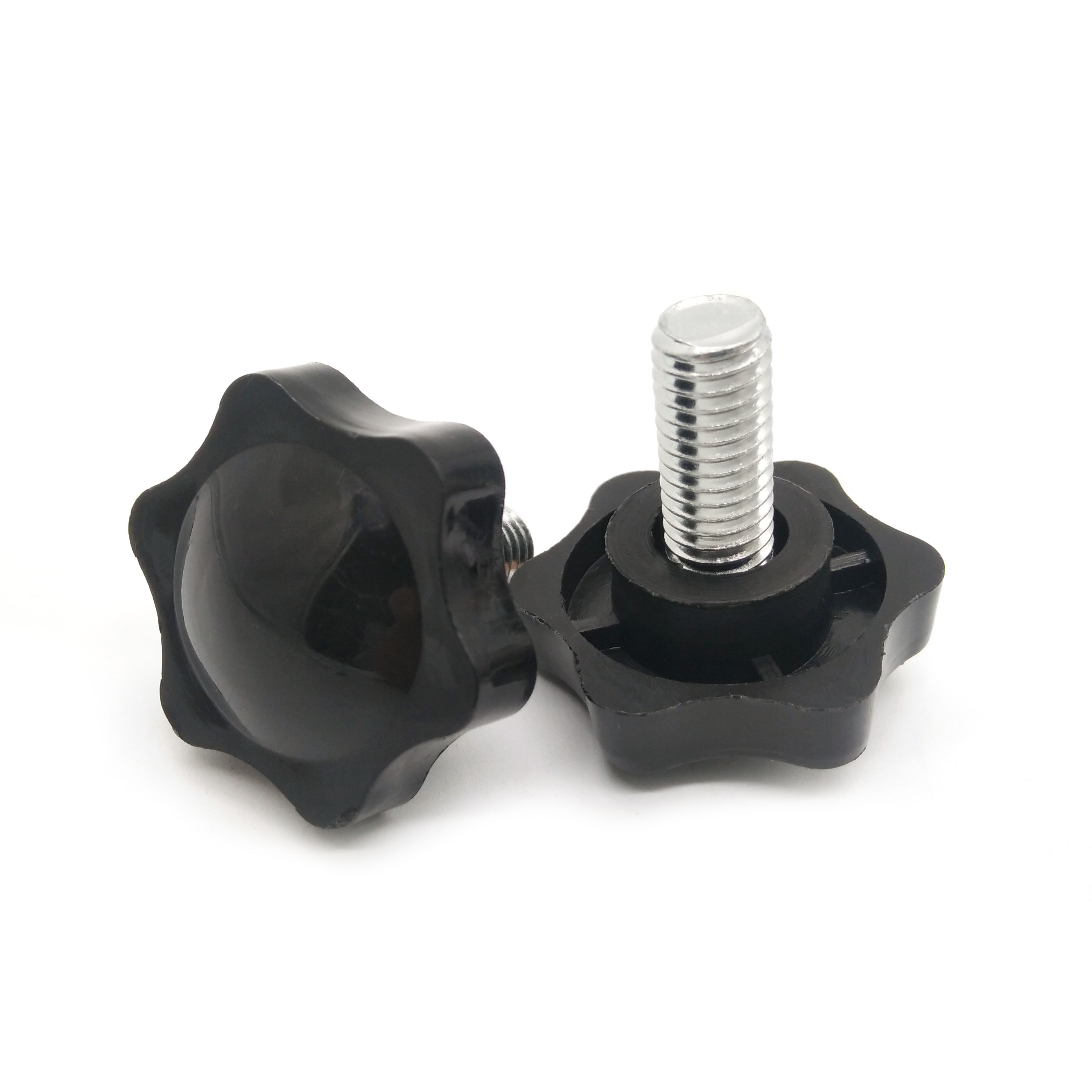 Uxcell 2 Pcs M12 X 40mm Handle Adjustable Clamping Lever Thread Push Button Ratchet Male Threaded Stud