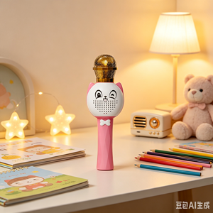 Micrófono Karaoke Bluetooth con Diseño de Gato, 5.2, Eco, Reverberación, Entrada de Audio para Tarjeta TF, Compatible con Teléfonos <span class=keywords><strong>Apple</strong></span> y Android - Product Image 5