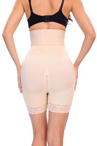 Venta al por mayor mujeres colombianas fajas alta látex cintura levantador de glúteos Control de barriga cintura media muslo Shaper BBL pantalones cortos - Product Image 5