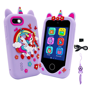 Electronic Kids <strong>Toy</strong> Mobile Smart Cell <strong>Phone</strong> Cartoon Unicorn With Dual Camera Music Game <strong>Toy</strong> <strong>Phone</strong> Kids Smart <strong>Phone</strong> - Product Image 1