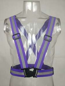 High Visibility Reflective <b>Elastic</b> Body Sash Vest for Bike Safety Reflective Running Gear <b>Belt</b> - Product Image 6