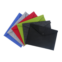 Classeur A4 en feutre transfrontalier Porte-fichiers en feutre Sac cadeau à bouton-pression Sacs en papier feutre Sacs en papier A4 logo personnalisé
