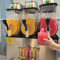Machine à granita numérique commerciale avancée, machine à smoothies glacés haut de gamme, idéale pour la restauration, les confiseries et les points de vente alimentaires