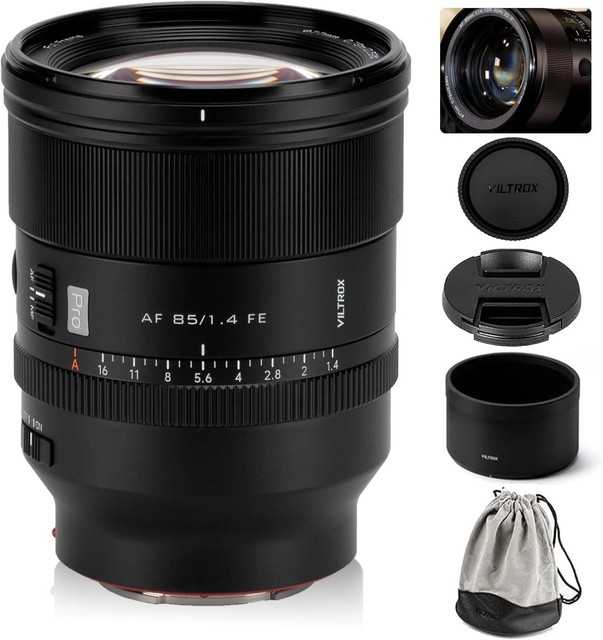 DF Wholesale Viltrox AF 85mm F1.4 Pro Large Aperture Full Frame Fixed Focus Lens 11 Groups 15 Lenses 0.79m Minimum Focus for