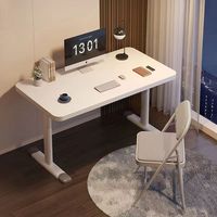 Bureau de travail électrique intelligent avec cadre métallique, hauteur réglable, design simple avec support en acier