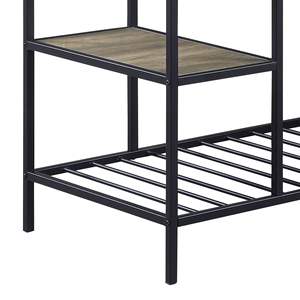 DB Modern Design <b>Kitchen</b> <b>Cart</b> with Rustic Oak & Black Finish Lona <b>Kitchen</b> <b>Island</b> - Product Image 6