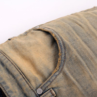 EDGE DENIM Free design custom good american jeans Men Back Patch Vintage Style Jeans and custom your own logo