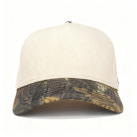 Topi Baseball 5 Panel Sublimasi Motif Camo Real Tree Terry Dot Pria Wanita 2 Warna Topi Golf Bordir Custom Cetak Logo