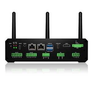 Boîtier PC industriel IA de haute qualité A8 RK3588 avec <span class=keywords><strong>2x</strong></span> LAN, <span class=keywords><strong>4x</strong></span> USB, HDMI, RS232/RS485, WiFi/BT, ordinateur embarqué pour l'edge computing - Product Image 4