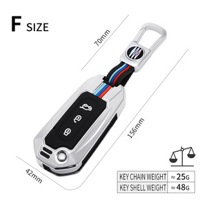 Custodia <span class=keywords><strong>per</strong></span> Chiavi Auto in Lega di Zinco e Gel di Silice <span class=keywords><strong>per</strong></span> <span class=keywords><strong>Ford</strong></span> Territory Vigus JMC Transit Lingrui, Portachiavi e <span class=keywords><strong>Accessori</strong></span> - Product Image 4