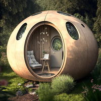 Villa Capsule House Hôtel mobile Capsule Petite maison Maison modulaire moderne Maisons préfabriquées Capsule House