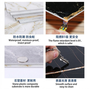 Panel <span class=keywords><strong>de</strong></span> Pared <span class=keywords><strong>de</strong></span> PVC con Revestimiento UV, Resistente al Agua, para <span class=keywords><strong>Baño</strong></span>, Tipo Mármol, para Renovaciones Rápidas y Proyectos Cortos, en Venta - Product Image 5