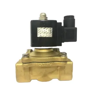 STNC-TUW-15 de latón Serie 2 W, válvula solenoide eléctrica de agua, Terminal Din normalmente cerrado, Puerto ZG1/2 ", 2/2 vías