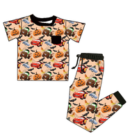 Pyjama personnalisé d'Halloween pour enfants en bambou, ensemble imprimé citrouille, grenouillère zippée pour bébé, gigoteuse, couverture pour bébé, vêtements de nuit de boutique pour tout-petits